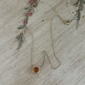 Briana Citrine & Diamond Pendant (only)